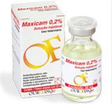  Maxicam Injetavel 0,2% Frasco 20 ml Ouro Fino Saúde Animal