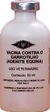  Vacina Contra Garrotilho Frasco 50 ml Laboratório Prado S/A.