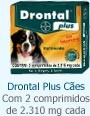  Drontal Plus Cães 2.310 mg Cartela 2 comprimidos Bayer 