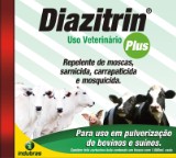  Diazitrin Plus Repelente de Moscas, Sarnicida, Carrapaticida e Mosquicida Frasco 1 litro Indubras Indústria Veterinária