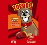  TopDog Embalagem 15 kg Irca Nutrição Animal