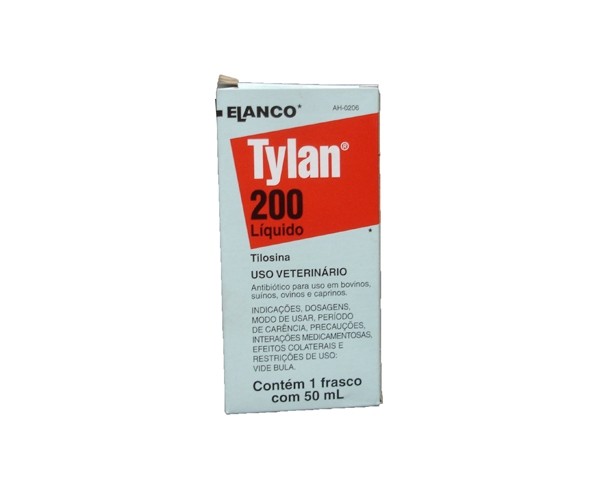 Tylan 200 Frasco ampola contendo 50 ML