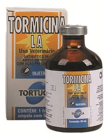 Tormicina LA 50 mL Frasco-ampola de vidro âmbar de 50 mL