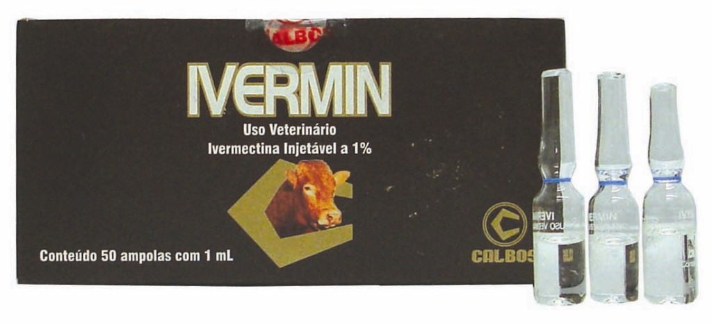 Ivermin 1% Caixa com 50 ampolas de 1 ml