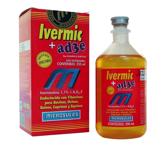 Ivermic + A,D3,E Frasco 250 ml
