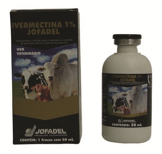Ivermectina 1% Jofadel Frasco plástico contendo 50 ml
