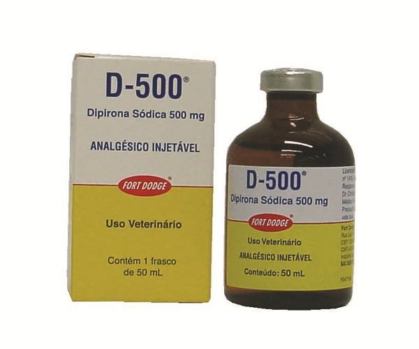 D-500 Dipirona Frasco ampola de 50 mL