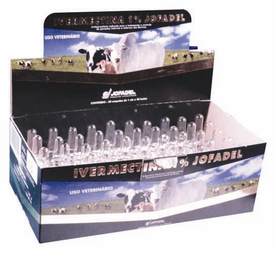 Ivermectina 1% Jofadel Cartucho 50 ampolas 1 ml