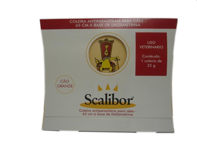    COLEIRA SCALIBOR 65CM 0,25GR Unidade