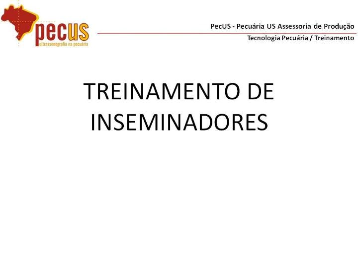 Treinamento de Inseminadores 