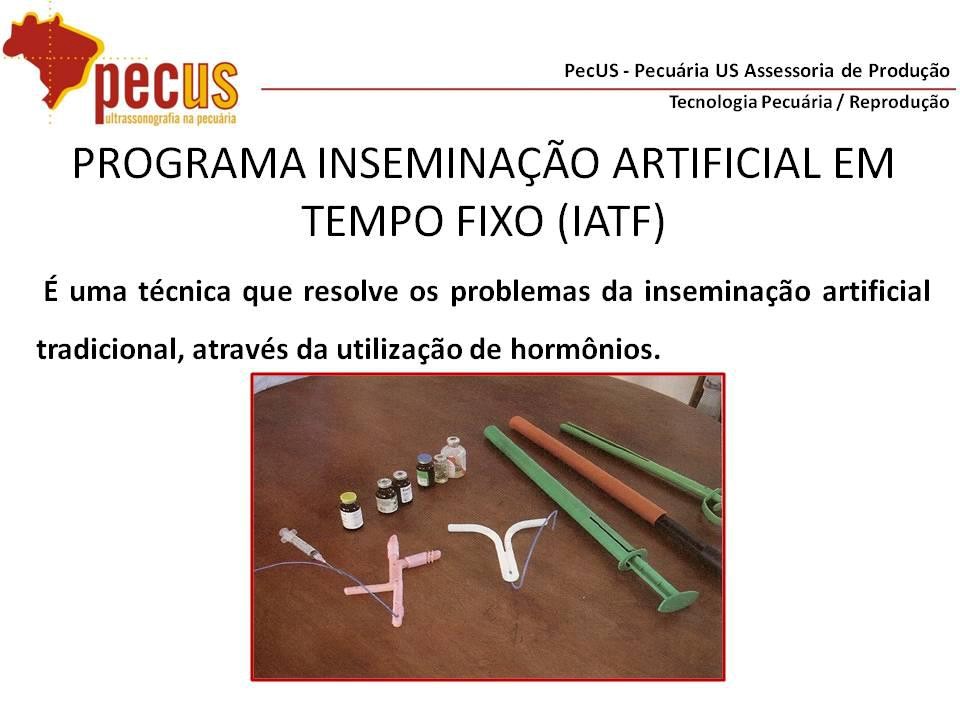 Inseminação Artificial por Tempo Fixo - IATF 