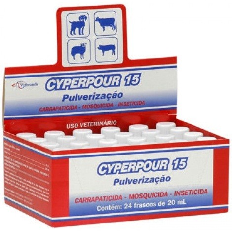 CYPERPOUR 15 PULVERIZAÇÃO (CIPERMETRINA)  Frasco - 20ml