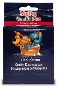 MAG DOG VERMKILL COMPRIMIDOS PLUS Cartela - 4 comprimidos