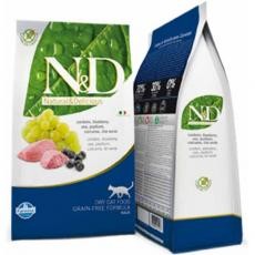 RAÇÃO N&D FELINE CORDEIRO E BLUEBERRY - 1,5 KG 