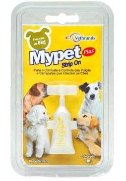 MYPET PLUS STRIP ON - Para Cães Até 8kg Bisnaga - 1ml