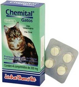 CHEMITAL GATOS  Caixa - 4 comprimidos