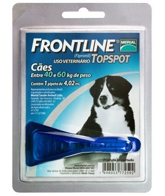 FRONTLINE TOPSPOT CÃO XL (Acima de 40 kg de peso)  Pipeta - 4,02ml