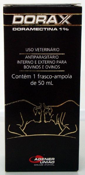 DORAX 1% (DORAMECTINA) INJETÁVEL Frasco - 50ml