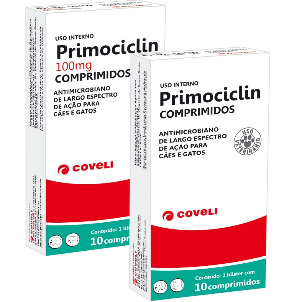PRIMOCICLIN 100MG  Caixa - 10 comprimidos