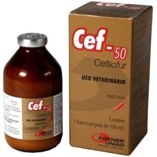 CEF-50 (CEFTIOFUR) INJETÁVEL  Frasco - 100ml