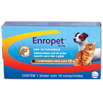 ENROPET 50mg  Caixa - 10 comprimidos