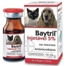 BAYTRIL INJETÁVEL 5% - 10ml 