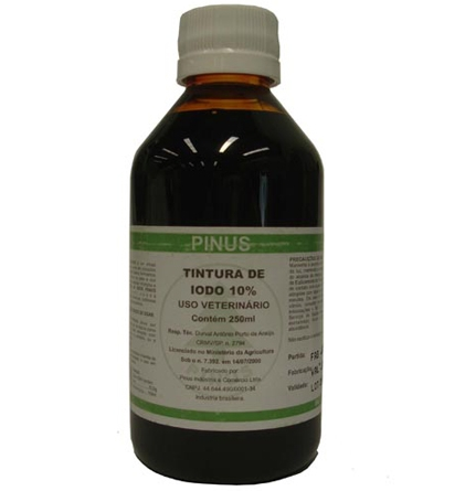 TINTURA DE IODO 10% PINUS  Frasco - 250ml