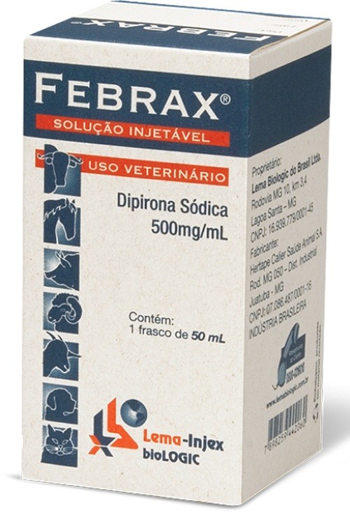 FEBRAX INJETÁVEL (DIPIRONA) Frasco - 50ml
