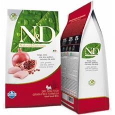 RAÇÃO N&D FRANGO E ROMÃ ADULT SMALL BITES - 2,5 KG 