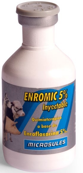 ENROMIC INJETÁVEL (ENROFLOXACINA) 5% Frasco - 10ml