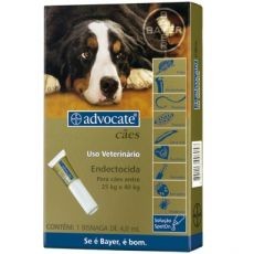 ADVOCATE CÃES - GG - (de 25kg a 40kg) - 4,0ml 