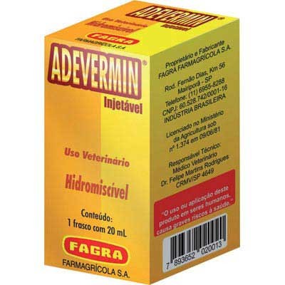ADEVERMIN INJETÁVEL Frasco - 20ml
