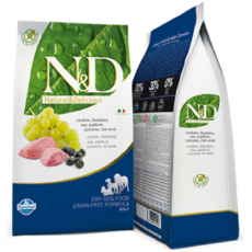 RAÇÃO N&D CORDEIRO E BLUEBERRY ADULT - 10,1 KG 