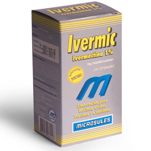 IVERMIC (IVERMECTINA) 1% INJETÁVEL Frasco - 250ml