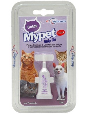 MYPET PLUS STRIP ON - GATOS  Bisnaga - 1ml