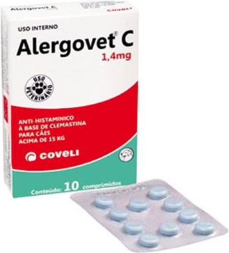 ALERGOVET C 1,4 MG Caixa - 10 comprimidos