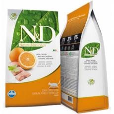 RAÇÃO N&D FELINE PEIXE E LARANJA - 1,5 KG 