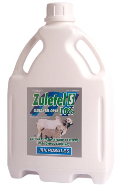 ZULETEL (CLOSANTEL) 10% ORAL  Frasco - 250ml