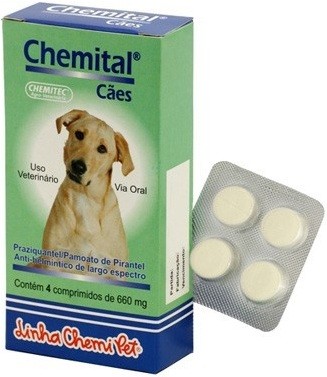 CHEMITAL CÃES  Caixa - 4 comprimidos