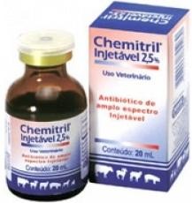 CHEMITRIL INJETÁVEL 2,5% (ENROFLOXACINO)  Frasco - 20ml