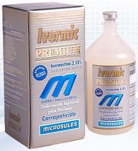 IVERMIC PREMIUM (IVERMECTINA) 3,15% INJETÁVEL Frasco - 500ml