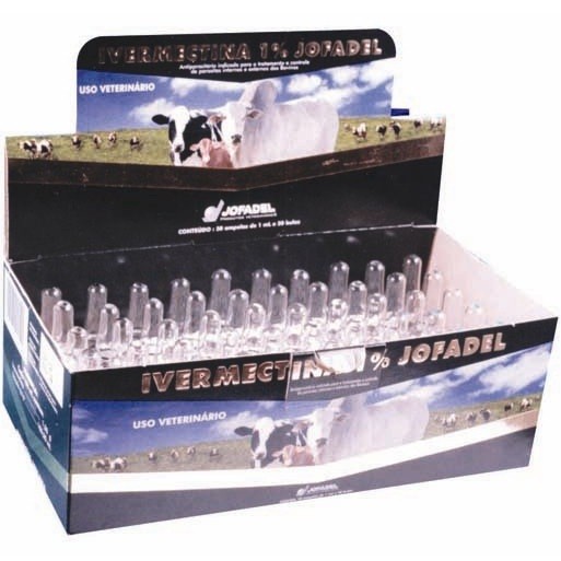 IVERMECTINA 1% JOFADEL Frasco - 1ml (caixa com 50un)