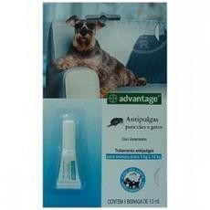 ADVANTAGE ANTIPULGAS P/ CÃES E GATOS - (de 4kg a 10kg) - 1,0ml 