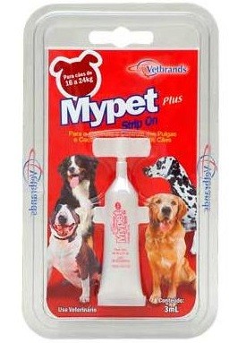 MYPET PLUS STRIP ON - Para Cães de 16 a 24kg  Bisnaga - 3ml