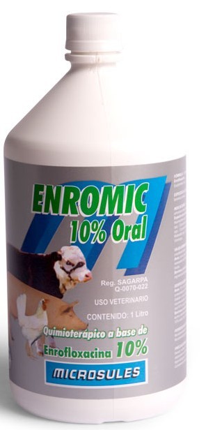 ENROMIC ORAL (ENROFLOXACINA) 10% Frasco - 250ml