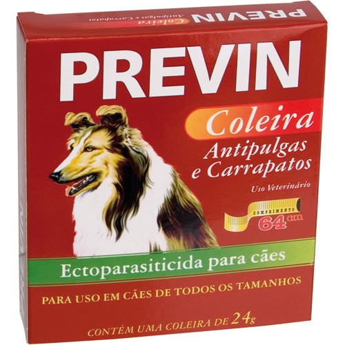 COLEIRA ANTIPULGAS E CARRAPATOS PREVIN 20GR - PARA CÃES - 64cm 