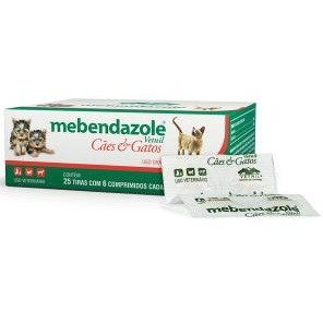 MEBENDAZOLE VETNIL CÃES E GATOS (MEBENDAZOL) - 6cp 