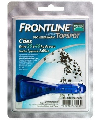 FRONTLINE TOPSPOT CÃO G (Entre 20 e 40 kg de peso)  Pipeta - 2,68ml