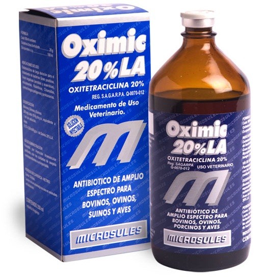 OXIMIC 20% LA (OXITETRACICLINA) Frasco - 50ml