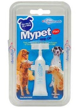 MYPET PLUS STRIP ON - Para Cães de 24 a 40kg  Bisnaga - 4ml